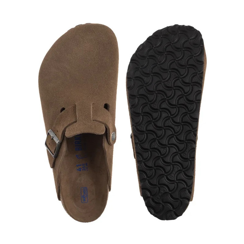 Birkenstock Boston BS SF Dark Tea Tonal 1030814 (BK320-a) slippers