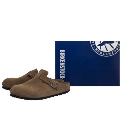 Birkenstock Boston BS SF Dark Tea Tonal 1030814 (BK320-a) slippers