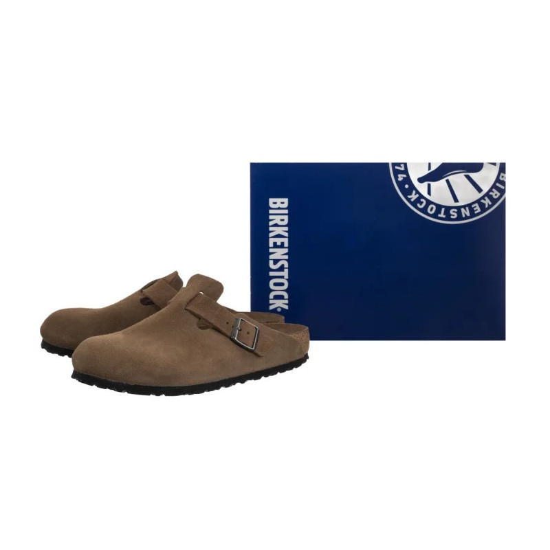 Birkenstock Boston BS SF Dark Tea Tonal 1030814 (BK320-a) slippers