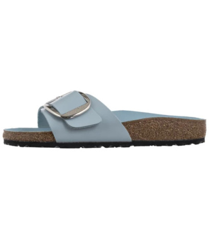 Birkenstock Madrid Big Buckle Baby Blue High Shine 1030364 (BK238-h) Women's Shoes/Flip Flops