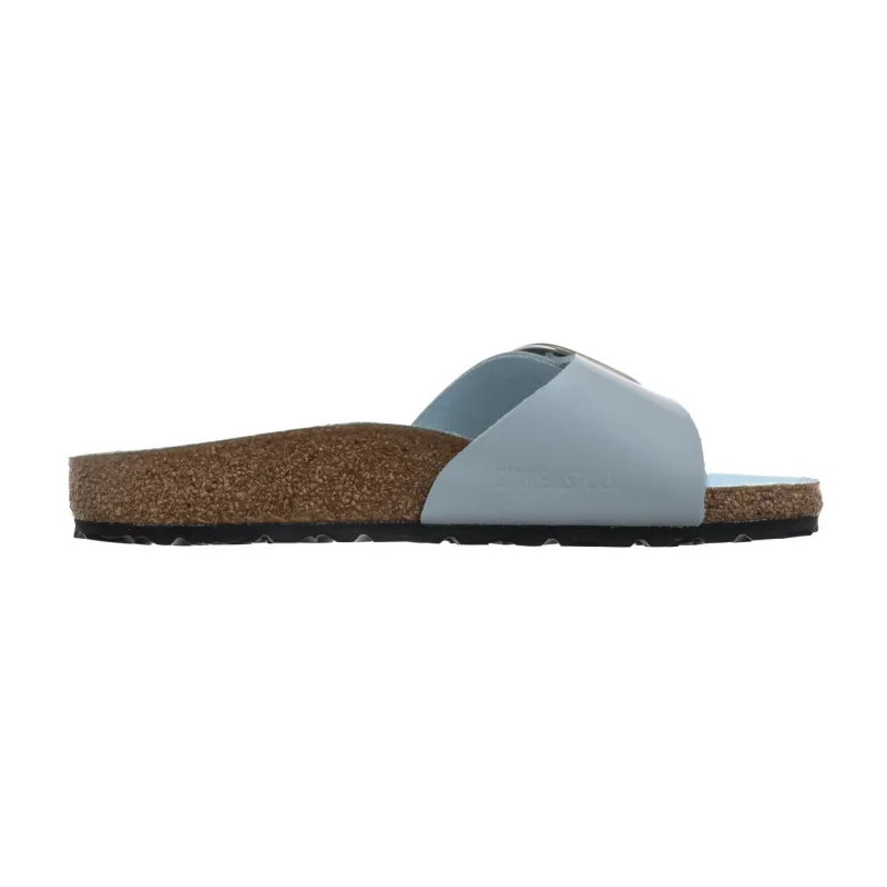 Birkenstock Madrid Big Buckle Baby Blue High Shine 1030364 (BK238-h) Women's Shoes/Flip Flops