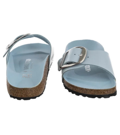 Birkenstock Madrid Big Buckle Baby Blue High Shine 1030364 (BK238-h) Women's Shoes/Flip Flops
