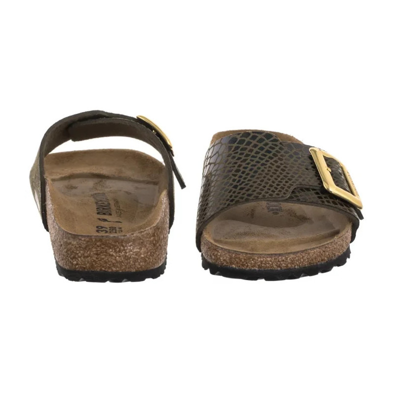 Birkenstock Catalina Cushion Buckle Shiny Snake Sage 1030320 (BK317-b) Women's Shoes/Flip Flops