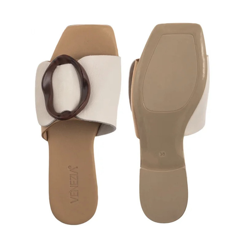 Venezia Białe R018LEWHOBK144 (VE859-a) Women's Shoes/Flip Flops