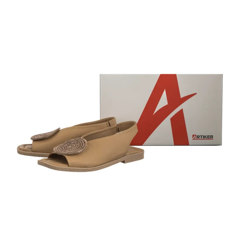 Artiker Beżowe 54C0865 (AR177-a) sandals
