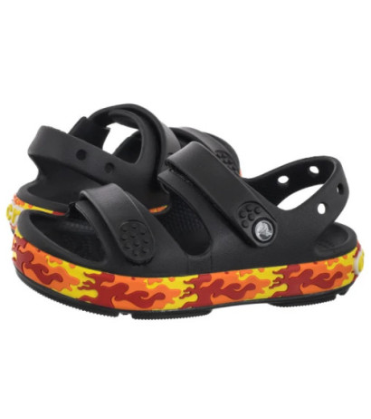 Crocs Crocband Cruiser Flames Sandal Kid's Black 211269-001 (CR394-a) sandals