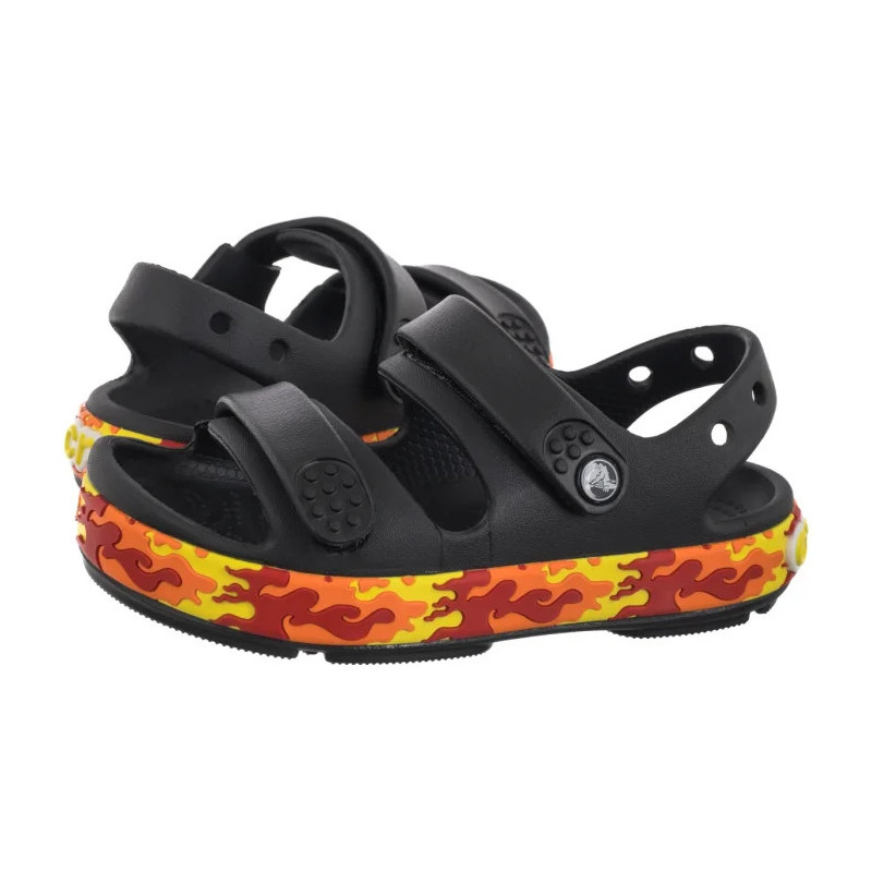 Crocs Crocband Cruiser Flames Sandal Kid's Black 211269-001 (CR394-a) sandals