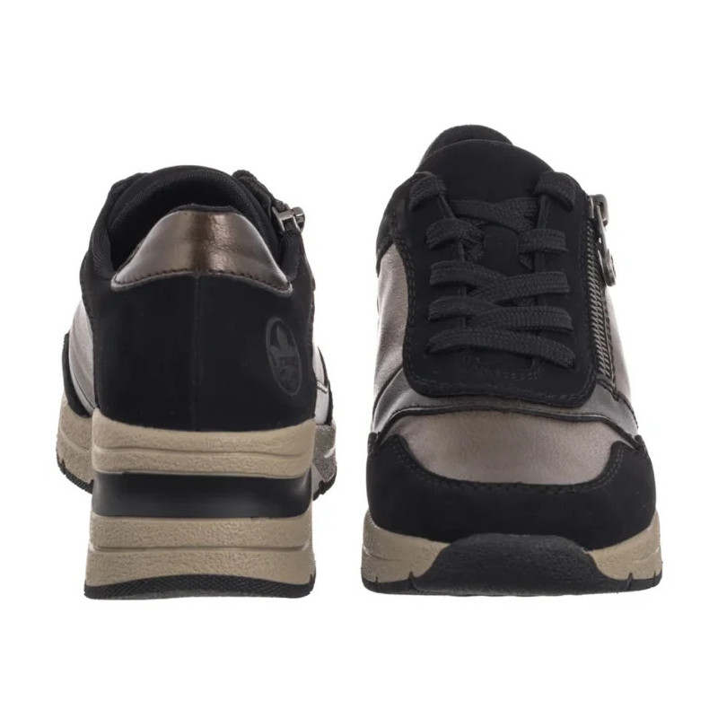 Rieker Czarne/Złote N9301-91 Beige Combination (RI277-a) shoes