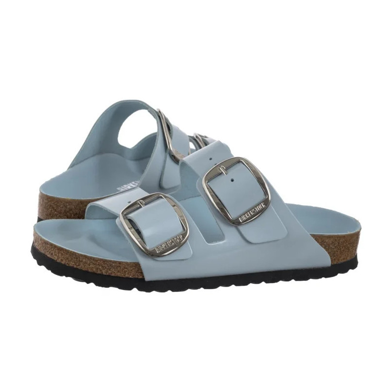 Birkenstock Arizona Big Buckle High-Shine Baby Blue 1030374 (BK239-i) Women's Shoes/Flip Flops