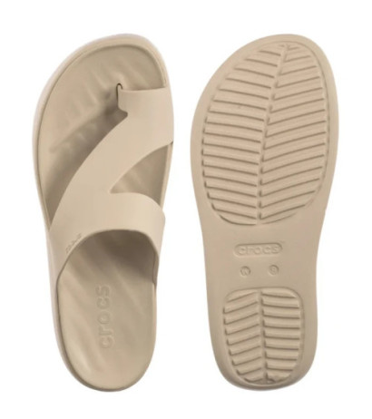 Crocs Getaway Platform Toe Loop Sandstone 210834-0LH (CR375-d) flip flops