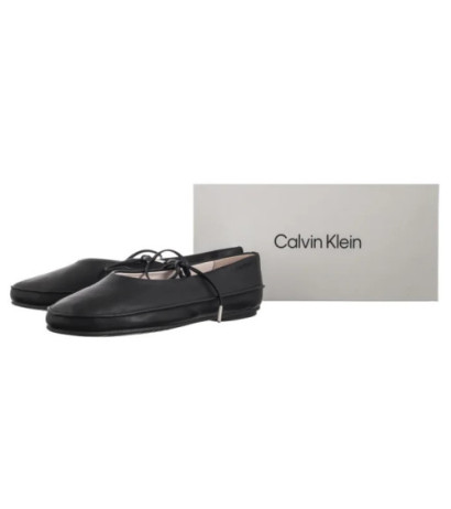 Calvin Klein Ballerina Mary Jane Strap Lth Ck Black HW0HW02656 BEH (CK678-a) ballerinas