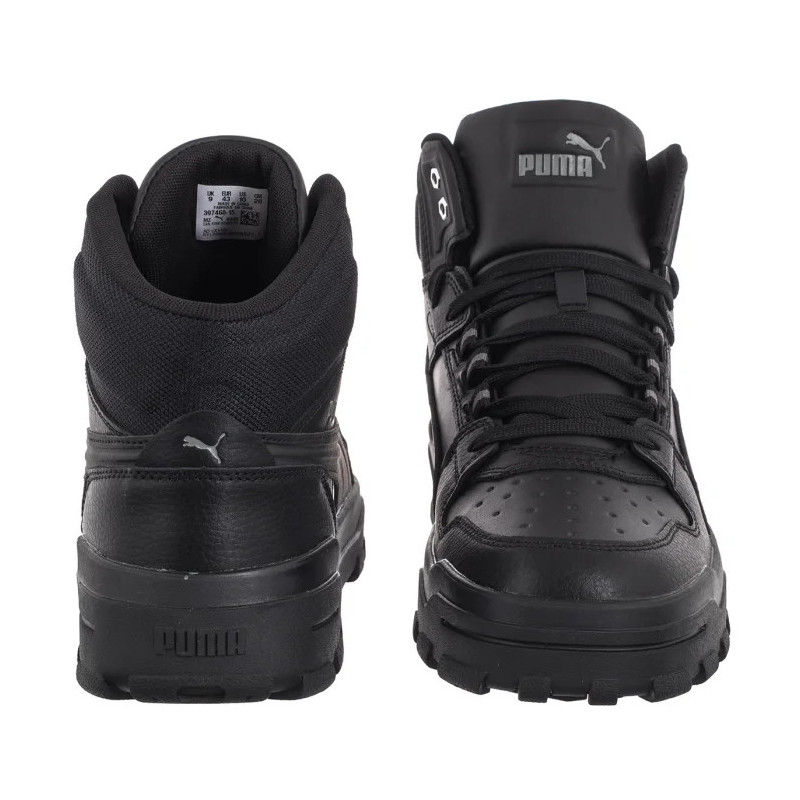 Puma Rebound Abrupt Black - Cast Iron - Silver 397468-15 (PU630-a) sports shoes