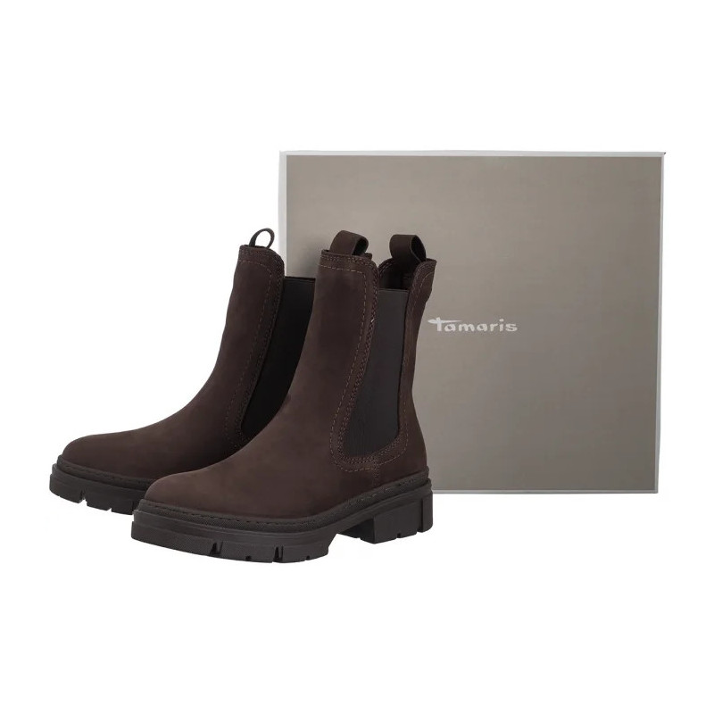 Tamaris Brązowe 1-25901-41 3B2 Mocca Nubuc (TM499-b) shoes