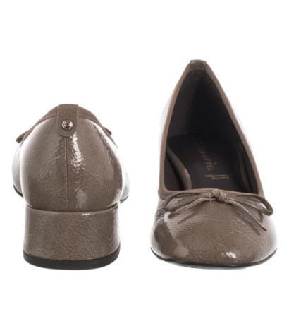 Tamaris Beżowe Lakierowane 1-22301-43 341 Taupe (TM554-a) shoes