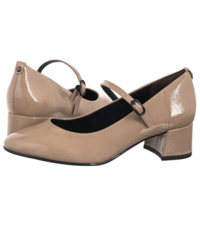 Tamaris Beżowe Lakierowane 1-22312-43 341 Taupe (TM555-a) shoes