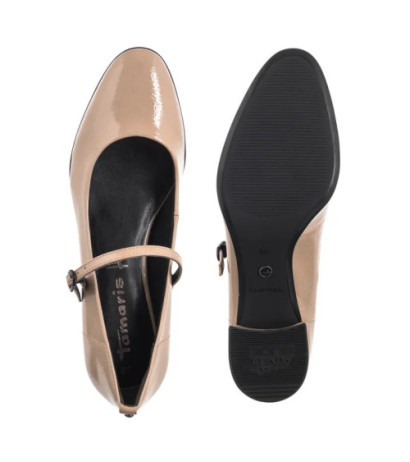 Tamaris Beżowe Lakierowane 1-22312-43 341 Taupe (TM555-a) shoes