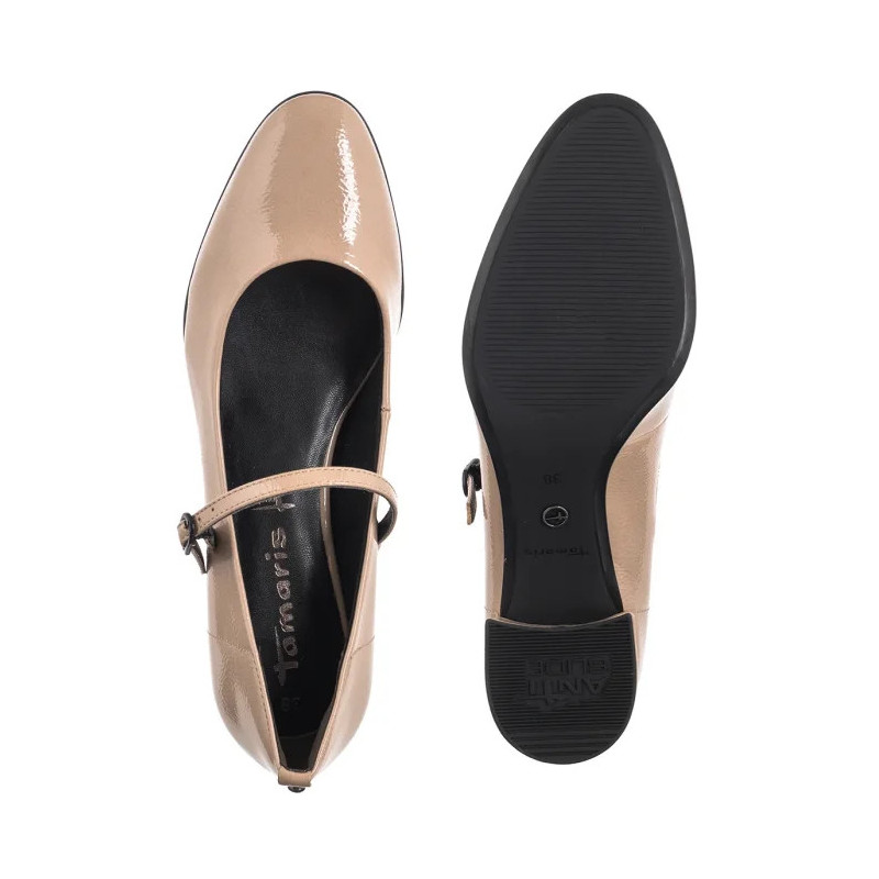 Tamaris Beżowe Lakierowane 1-22312-43 341 Taupe (TM555-a) shoes