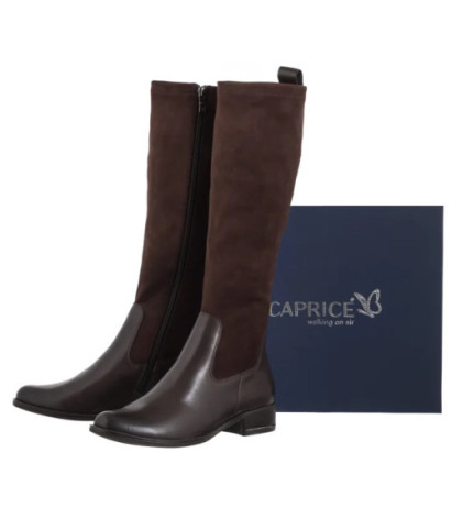 Caprice Brązowe 9-25514-41 329 Dk Brown Comb (CP447-a) boots