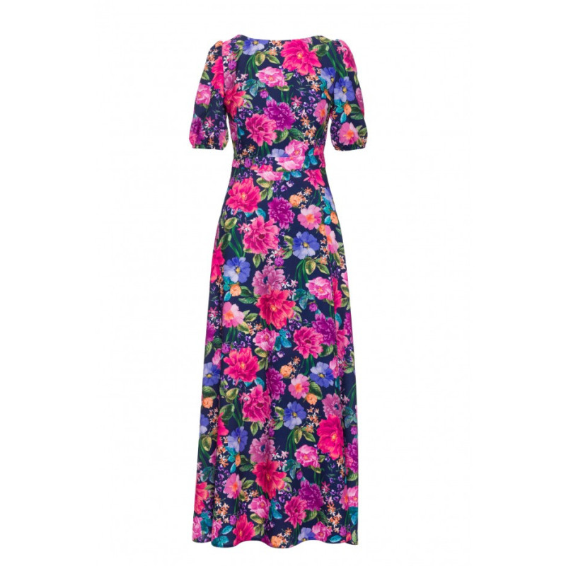 M858 Sukienka maxi z wycięciem na plecach - model 1