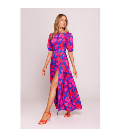 M858 Sukienka maxi z wycięciem na plecach - model 2