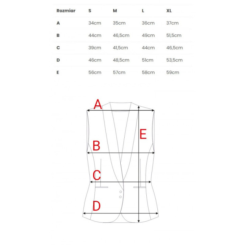 M859 Kamizelka jeansowa - niebieska