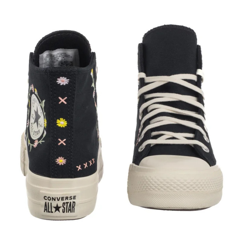 Converse CTAS Lift Hi Black/Egret/Flamingo Fade A15007C (CO801-a) shoes