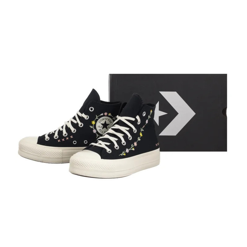 Converse CTAS Lift Hi Black/Egret/Flamingo Fade A15007C (CO801-a) shoes