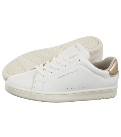 Tommy Hilfiger Low Cut Lace-Up Sneaker T3A9-33976-1355 X048 White/Platinum (TH1373-a) sports Shoes