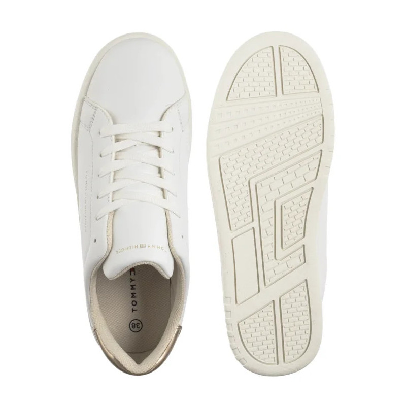 Tommy Hilfiger Low Cut Lace-Up Sneaker T3A9-33976-1355 X048 White/Platinum (TH1373-a) sports Shoes