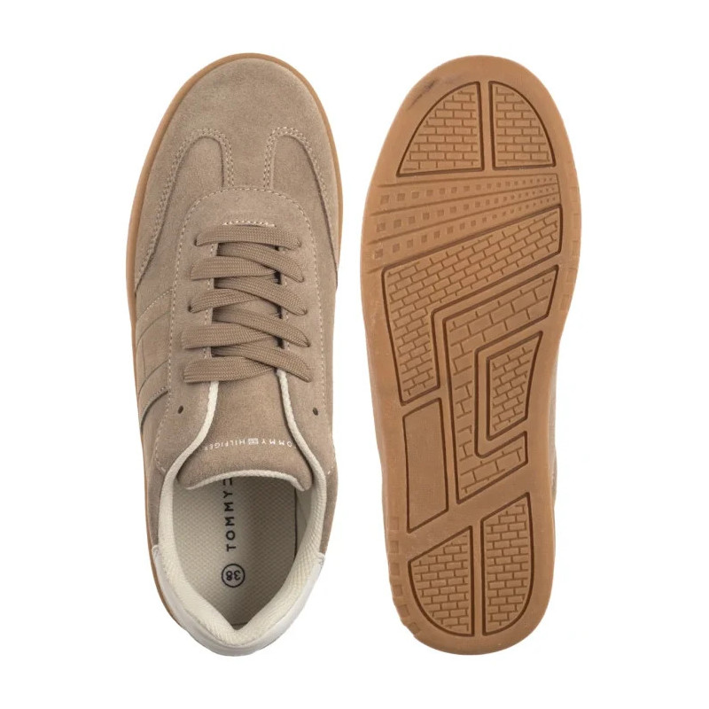 Tommy Hilfiger Low Cut Lace-Up Sneaker T3X9-34082-1840 A360 Beige/Off White (TH1375-a) sports Shoes