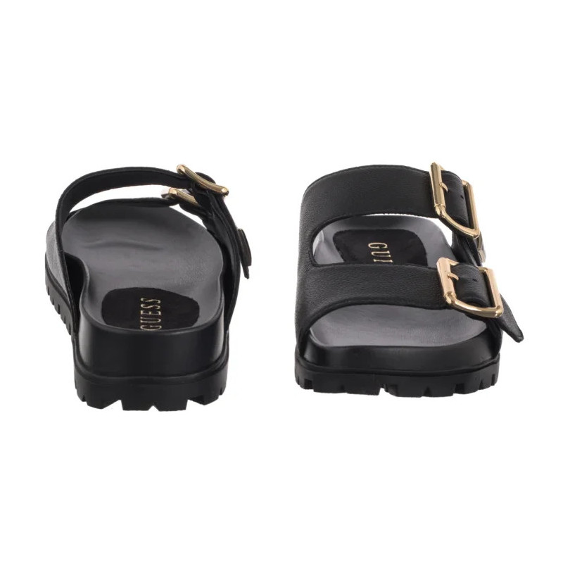 Guess Fasten FLTST LEA03 Black (GU745-a) Women's Shoes/Flip Flops