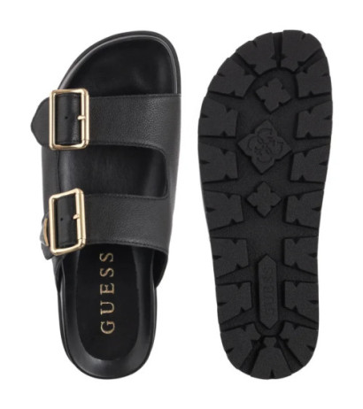 Guess Fasten FLTST LEA03 Black (GU745-a) Women's Shoes/Flip Flops
