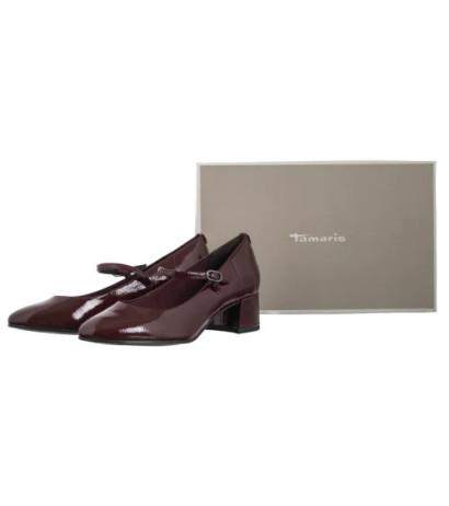 Tamaris Beżowe Lakierowane 1-22312-43 341 Taupe (TM555-b) shoes