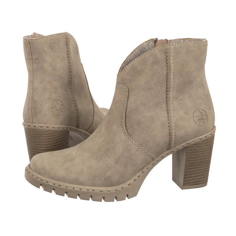 Rieker Beżowe Y2553-60 Beige (RI289-a) shoes