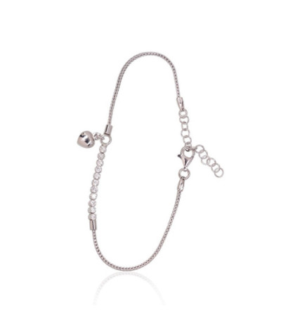 Silver bracelet 2600421(PRh-Gr)_CZ, Silver 925°, Rhodium (Plating), Zirkons