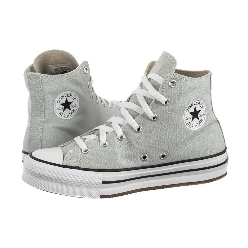 Converse CTAS Eva Lift Hi Rainwashed Grey/White A13122C (CO660-d) shoes