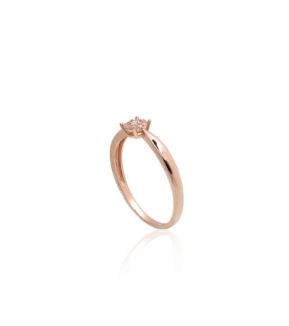 Gold ring 1101181(Au-R)_CZ, Red Gold 585°, Zirkons