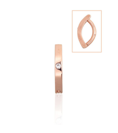 Gold piercing for navel 1930088(Au-R)_CZ, Red Gold 585°, Zirkons