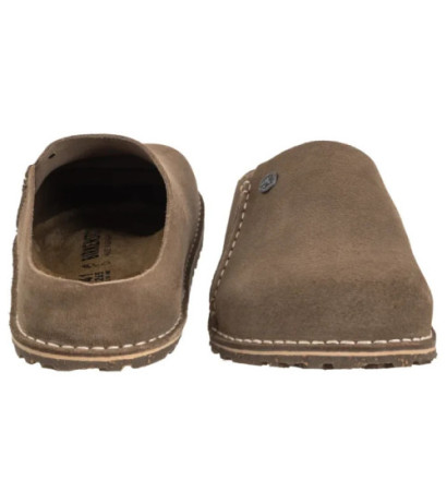 Birkenstock Zermatt Premium Suede Gray Taupe 1021318 (BK340-a) slippers