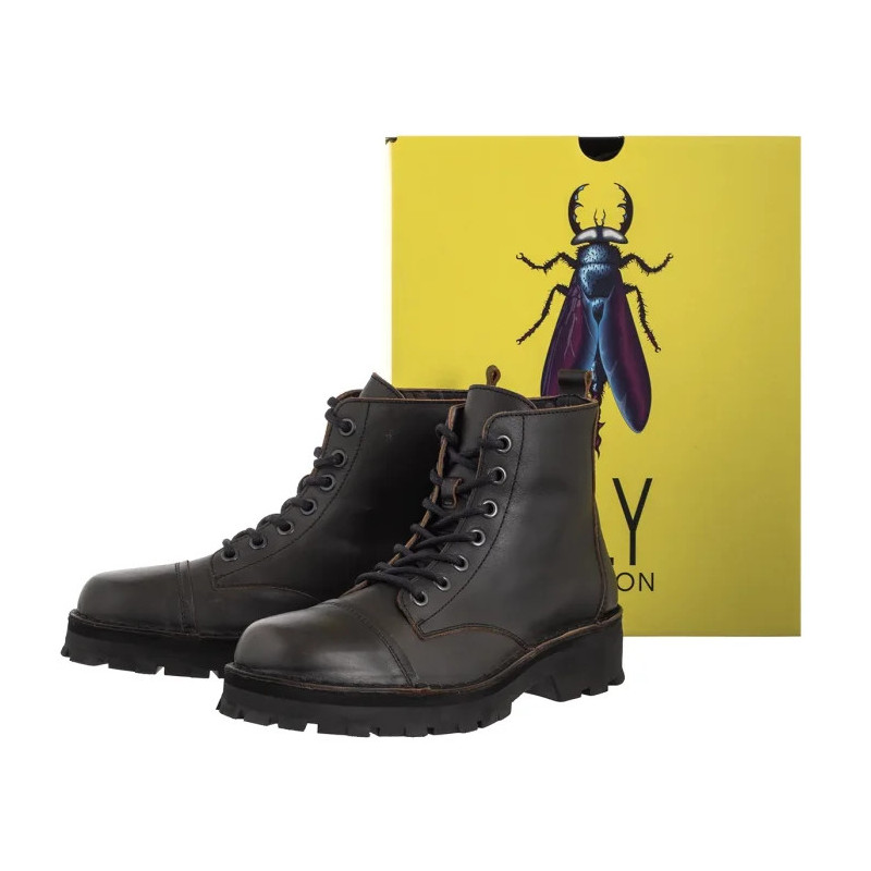 FLY London Kelf Antique Black P211167000 (FL422-a) boots