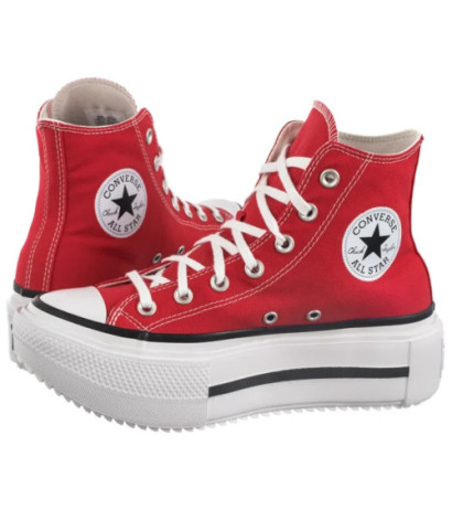 Converse CTAS Lift Double Stack Hi Red/Black/White A15542C (CO785-c) shoes