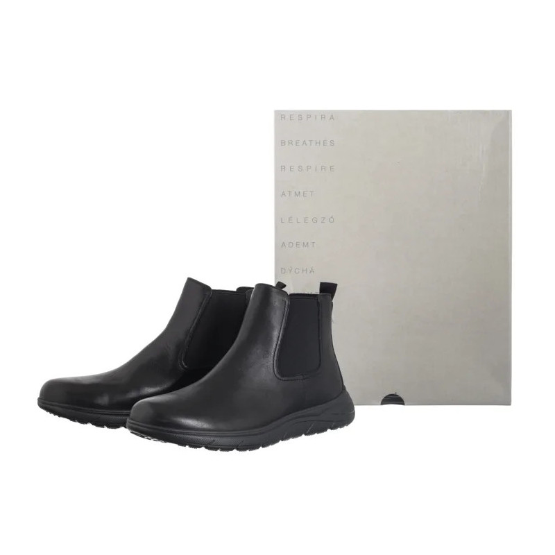 Geox U Portello A - Smo.Lea Black U36E1A 00043 C9999 (GE231-a) shoes