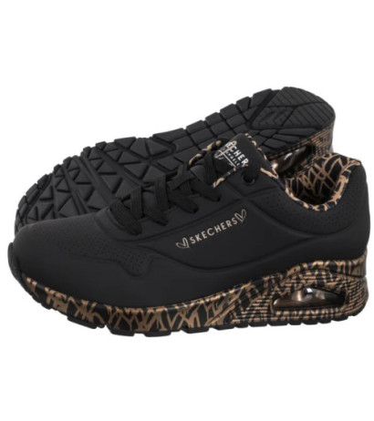 Skechers Uno Loving Love Black/Rose Gold 155506/BKRG (SK267-a) sports Shoes