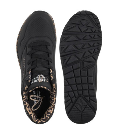 Skechers Uno Loving Love Black/Rose Gold 155506/BKRG (SK267-a) sports Shoes