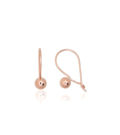 Gold hook earrings 1201664(Au-R), Red Gold 585°