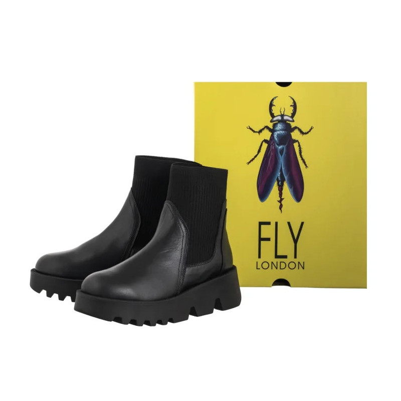 FLY London Zool Rug Black P145317000 (FL425-a) shoes