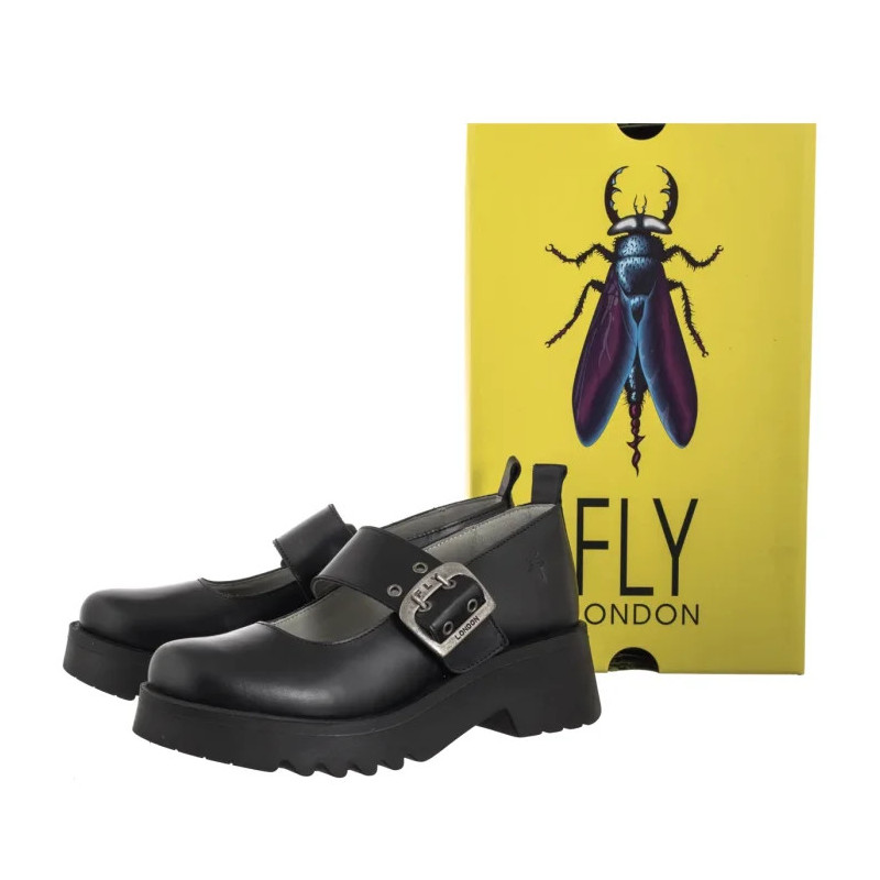 FLY London Moch Rug Black P145126000 (FL426-a) shoes