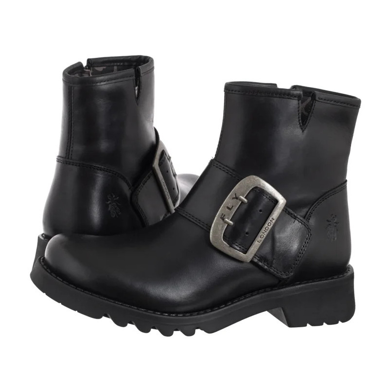 FLY London Rily Rug Black P144991012 (FL427-a) shoes