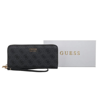 Guess Brenton Slg Lrg Zip Around SWLG96 48146 Coal Logo (GU752-b) handbag