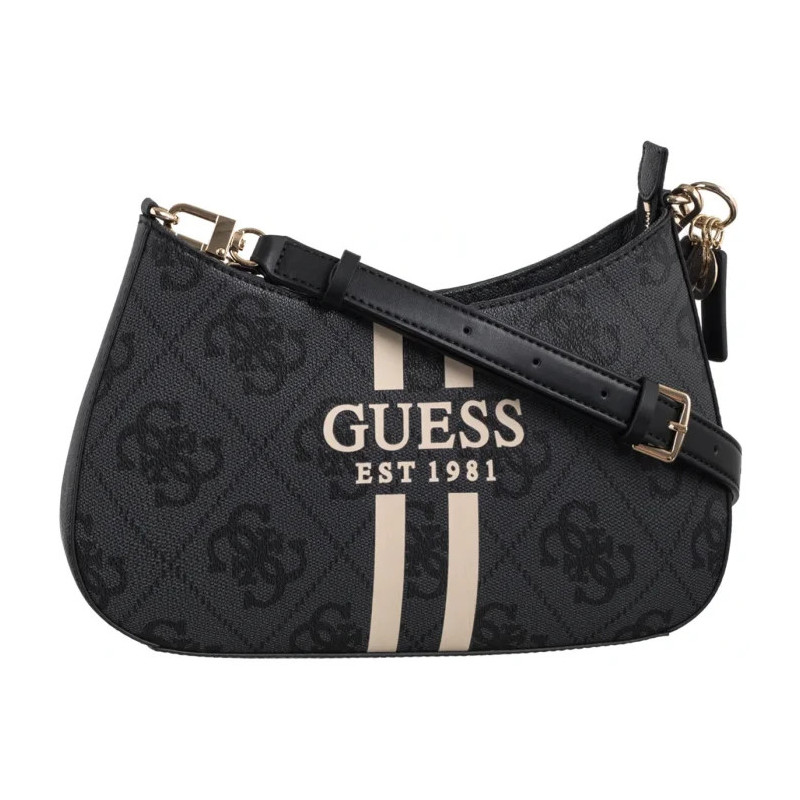 Guess Noelle II Top Zip Shoulder Bag HWOS96 72180 Coal Logo (GU771-a) handbag